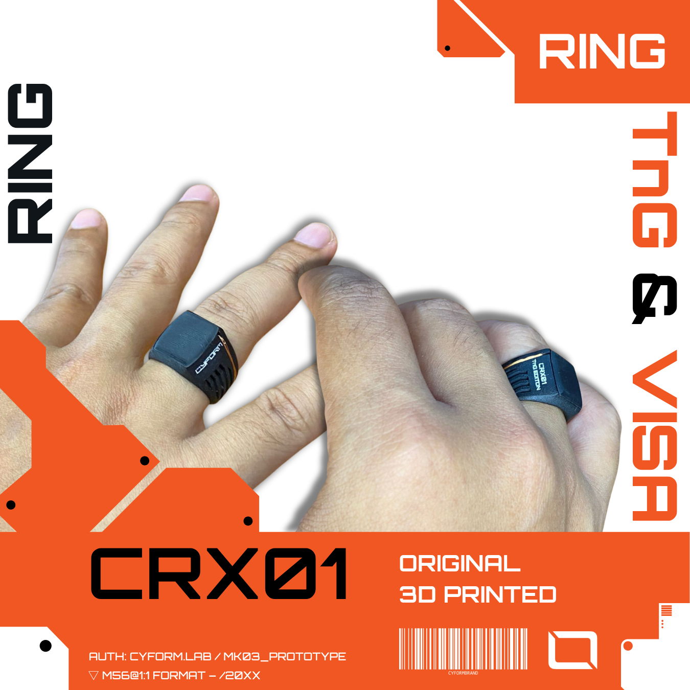 CYFORM NFC Smart Ring – Touch 'n Go & Visa Payment Ring